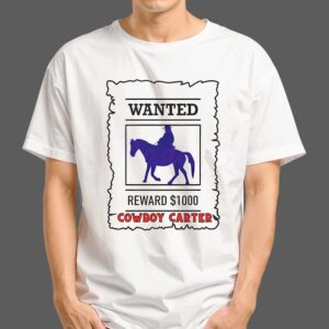 Retro Beyonce Cowboy Carter Wanted Poster 2025 Merchandise T Shirt