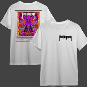 Route One Booking And Maximum Torque Agency Present Pentagram The Band Lightning In A Bottle UK And Ireland Summer 2025 Poster Tour Dates Unisex Two Sides T Shirt