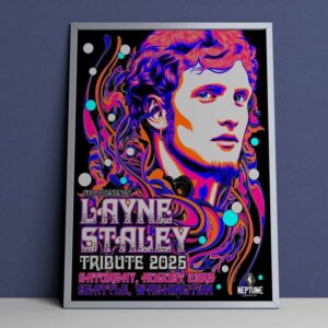 STG Presents Layne Staley Tribute 2025 August 23rd At Seattle Washington Poster Limited Poster Canvas