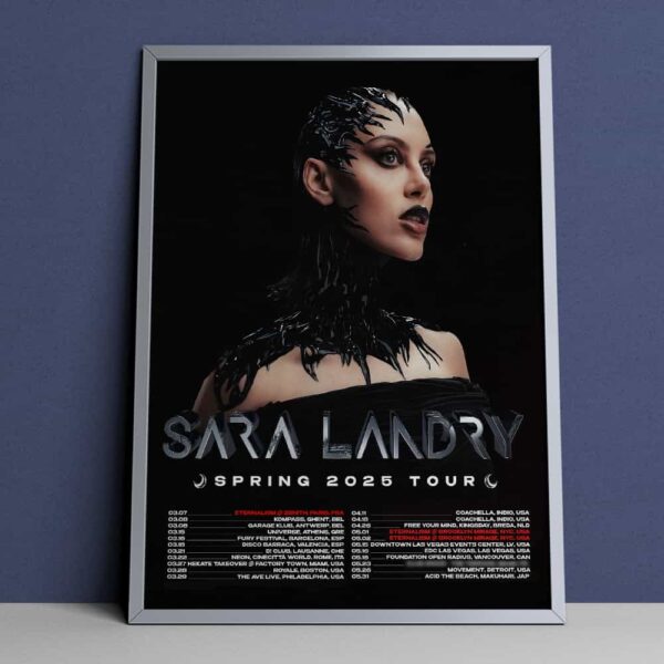 Sara Landry Spring 2025 Tour Poster Tour Dates Merchandise Poster Canvas