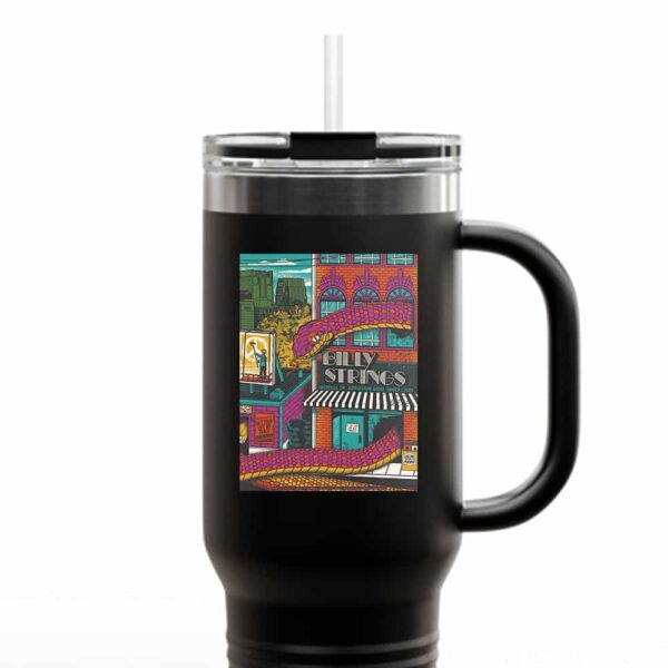 Second Shows Of Billy Strings At Nashville Tennessee Bridgestone Arena March 1 2025 Poster By Status Serigraph Travel Tumbler Mug Cup