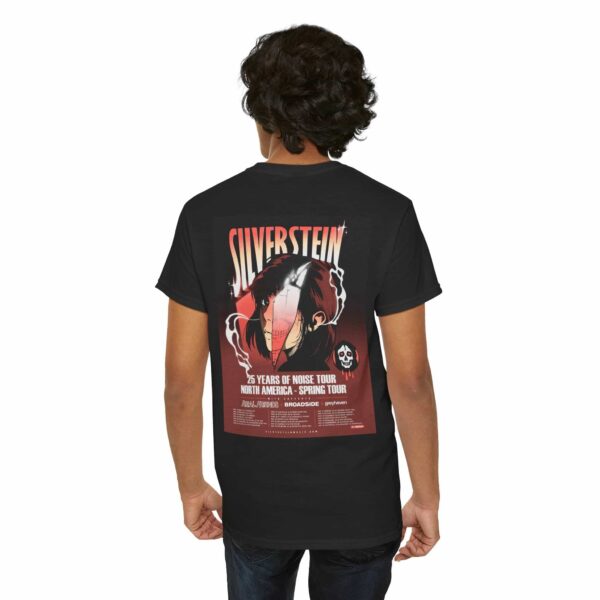 Silverstein 25 Years Of Noise Tour North America Spring Tour With Realfriends x Broadside x Greyhaven Poster Tour Dates Merch Unisex Two Sides T Shirt