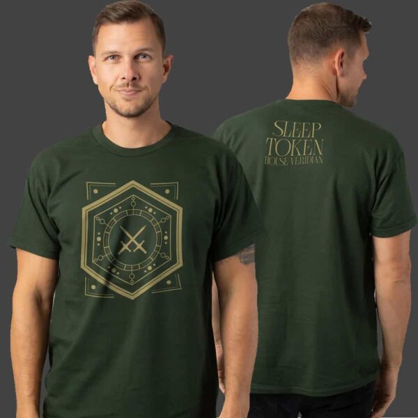 Sleep Token 2025 New Arrivals Merch House Veridian Forest Green Unisex T Shirt