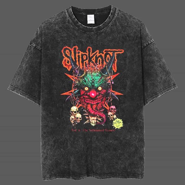 Slipknot Vol 3 The Subliminal Verses By Puis Calzada New Merch 2025 Unisex Retro T Shirt