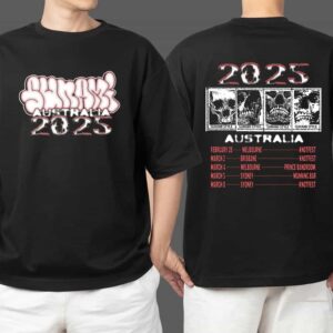 Sunami Australia 2025 Tour Dates Merchandise Two Sides T Shirt