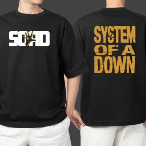 System Of A Down Gold Hand SOAD Merchandise Unisex T Shirt