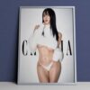 Tasha Young Korean Model Chroma Studio White Sexy Suit Poster Canvas