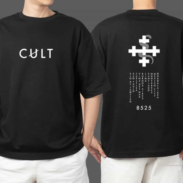 The Cult Official Merchandise 8525 South American Itin Two Sides T Shirt