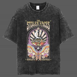 The Stolen Faces Celebrating The Music Of The Grateful Dead March 21 2025 At Barley's Knoxville New Arrivals Merch Unisex Retro T Shirt