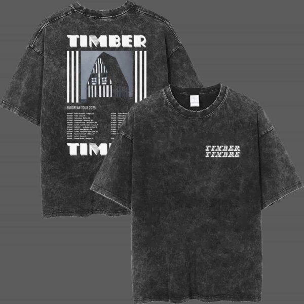 Timber Timbre European Tour 2025 Poster Tour Dates Merch Retro Band T Shirt