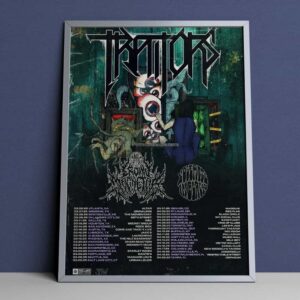 Traitors With Crown Magnetar And Yosemite In Black US Tour 2025 Poster Tour Dates Poster Canvas