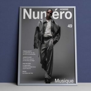 Travis Scott For Numero Magazie Issue 49 Cover Musique Poster Canvas