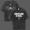 Travis Scott x WWE New Collab Tee Wrestling Is Real ft Travis Scott x The Rock x John Cena Retro Unisex T Shirt