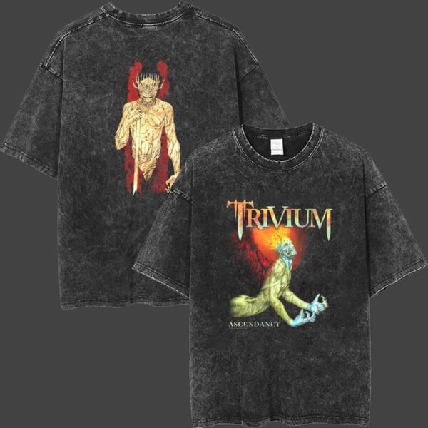 Trivium Ascendancy Official Band Merch Limited Edition Vintage Unisex T Shirt By Pull The Plug Patches