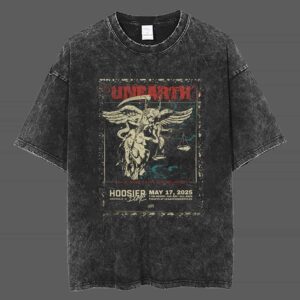 Unearth Official at Hoosier Dome Indianapolis May 17 2025 Headlining Dates Spring Poster Tour Vintage Unisex T Shirt