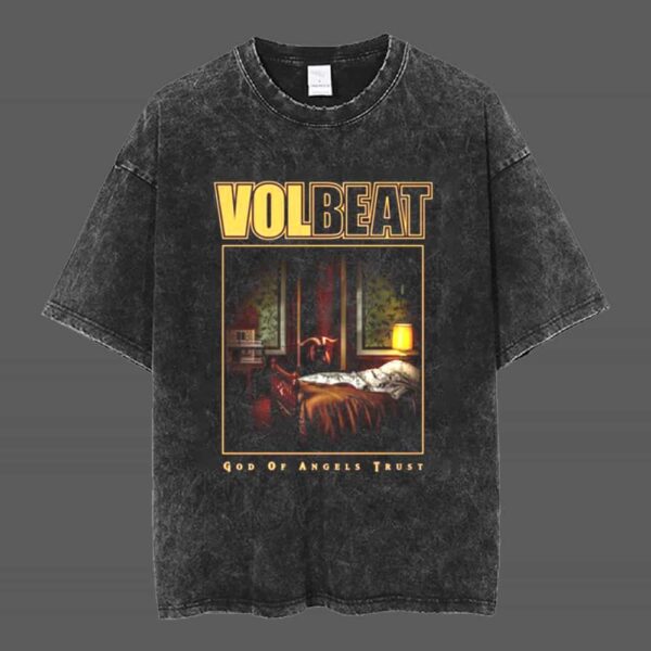 Volbeat Merch New Arrivals 2025 God Of Angels Trust T Shirt